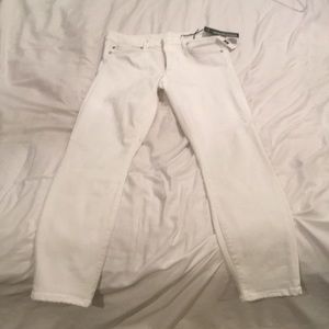 White GAP skinny ankle jeans Size 6R